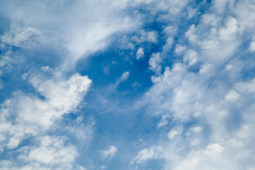 Naklejka na ściany i meble rainy clouds with blue sky