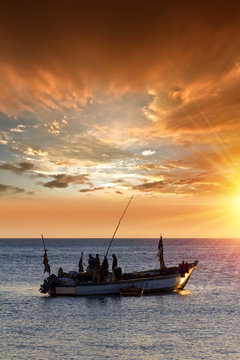 dhow fishing boat