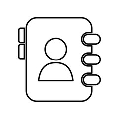 Social media concept represented by agend icon. isolated and flat illustration 