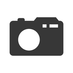 Gadget and technology concept represented by camera icon. isolated and flat illustration 