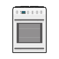Kitchen and Cooking concept represented by stove icon. isolated and flat illustration 