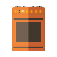 Kitchen and Cooking concept represented by stove icon. isolated and flat illustration 