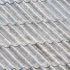 details of old and dirty grey roof.