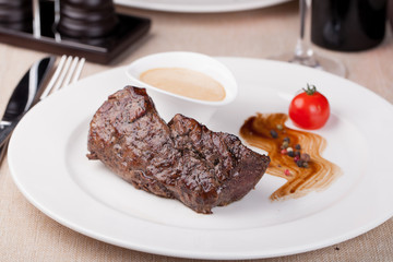 Grilled beef steak