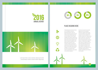 Modern Environmental Annual Report Cover Design