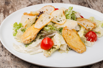 Fototapeta na wymiar salad with chicken