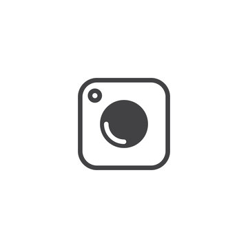 Social Media Icon, photo camera instagram icons