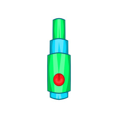 Electronic cigarette atomizer icon, cartoon style