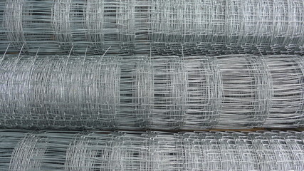 Wire mesh fence in roll