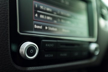 Fototapeta premium Smart multimedia touchscreen system for automobile