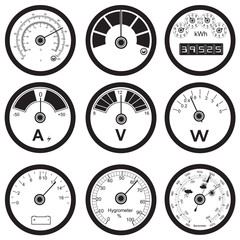 Naklejka premium measuring instruments vector illustration