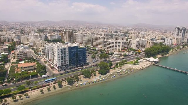 2 shots of Limassol city in Cyprus
