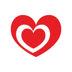 Love  concept represented by heart icon. isolated and flat illustration 