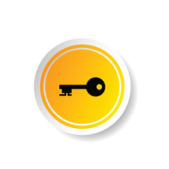 sticker of key icon illustration