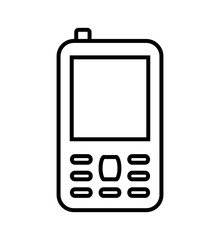 Mobile concept represented by cellphone icon. isolated and flat illustration 