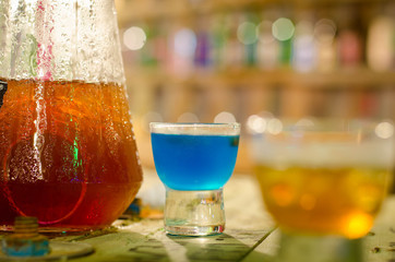 cocktails on table