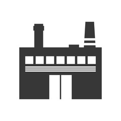 Industry concept represented by building plant icon. isolated and flat illustration 