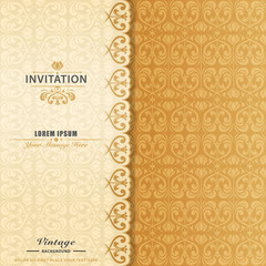 elegant ornament invitation card
