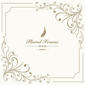 floral frame background
