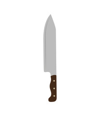 Steak house instrument concept represented by knife icon. isolated and flat illustration 