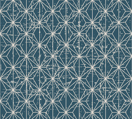 Seamless worn out vintage background 410_polygon cross line
