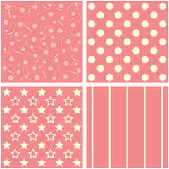 Vector set of four patterns.