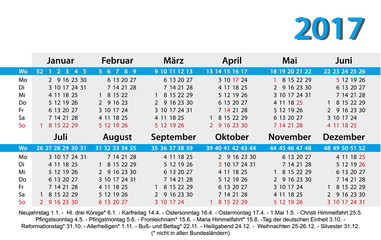 Kalender 2017 Kalender 2017