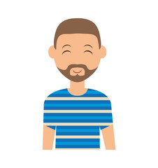 Person concept represented by man cartoon icon. Isolated and Flat illustration