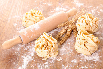raw tagliatelle