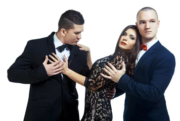 two men and a woman © LanaK
