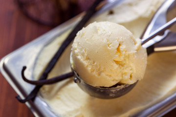 Homemade Vanilla Ice Cream 