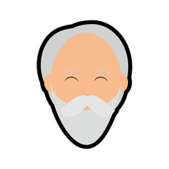 Person concept represented by cartoon man icon. isolated and flat illustration 