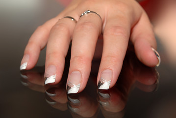 Beautiful woman's nails