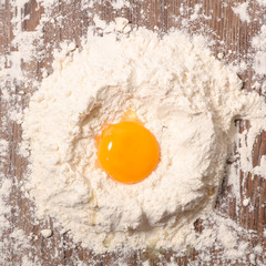 flour and egg