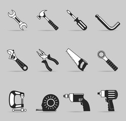 Single Color Icons - Hand Tools