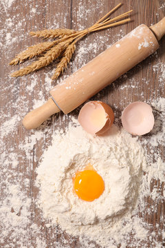 flour and egg