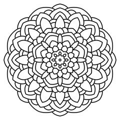 Mandala for painting and coloring.