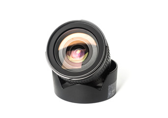 Camera photo lens isolated