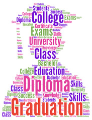 Graduation word cloud concept 