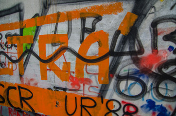 graffiti auf mauer