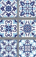 Seis Modelos de Azulejos Portugueses 