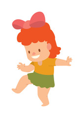 Adorable baby kid sunny cute childhood. Newborn child relaxing baby kid. Nursery for young children. Bedding baby kid and family morning. New born kid during tummy time