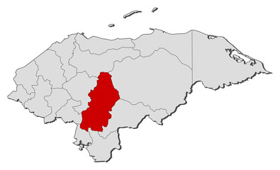 Map - Honduras, Francisco Morazán
