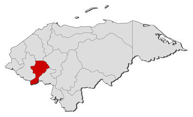 Map - Honduras, Intibucá