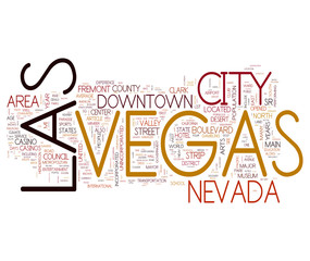 Las Vegas collage of word concepts