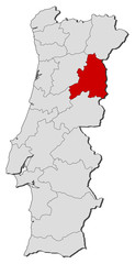 Map - Portugal, Guarda
