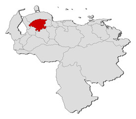 Map - Venezuela, Lara