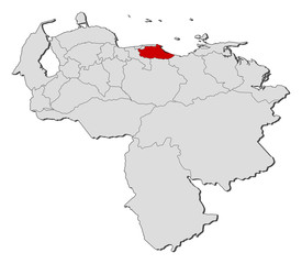 Map - Venezuela, Merida