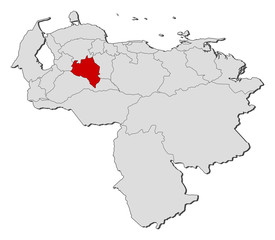 Map - Venezuela, Portuguesa