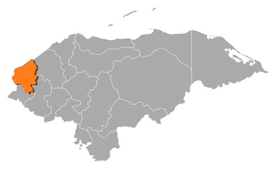 Map - Honduras, Copán